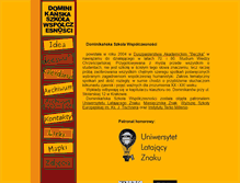 Tablet Screenshot of dsw.dominikanie.pl