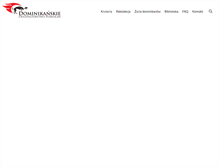 Tablet Screenshot of powolania.dominikanie.pl