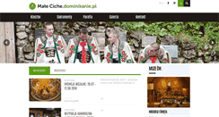 Desktop Screenshot of maleciche.dominikanie.pl