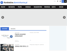 Tablet Screenshot of korbielow.dominikanie.pl
